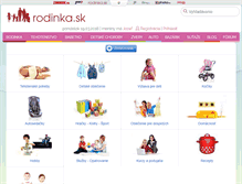 Tablet Screenshot of bazarik.rodinka.sk